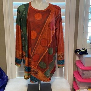 Multicolor Long Sleeve Women's Top